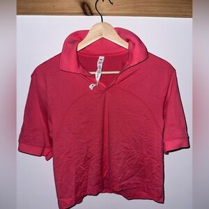Lululemon Athletica Pink Polo Shirt